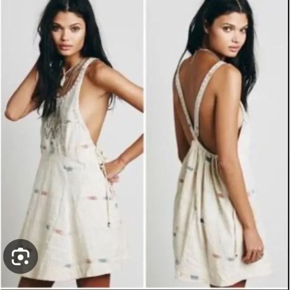 Free People Arizona Mini Dress In Tea ComboSize XS